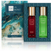 LA MONT PERFUMES ROVE & LOST EDP Combo Gift Set 40 ml  (For Men & Women) (Min Order - 2)