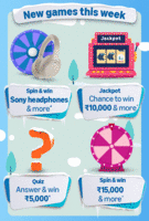 Amazon spin and win ₹10/20, Sony headphones & more*