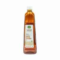 Satvyk White Sesame (Til-Gingelly) Wood Cold Pressed Oil 1L(location specific)