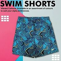 Speedo Swim Shorts 609 – Assorted Colour (14 Years) Eco-Friendly Fabric Softer Hand Feel (1 pc)