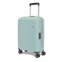 American Tourister Cabin Liftoff+ with TSA Lock & 8 Wheel, 55 CM Small Hard PP Suitcase for Travel/Trolley Bag for Travel/Travel Bag with Double Wheel for Women & Men - Seafoam Blue