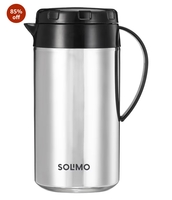 Solimo Stainless Steel Polo Flask | Thermos Hot Cold Flask | Beverage Dispenser | 100% Food Grade | Easy to Clean | for Office, School, Travelling (900ml) 