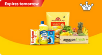 Amazon Fresh : Get ₹300 Cashback on Minimum Order of ₹3299  (User Specific)