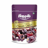 Happilo Dried Premium International Omani Dates 250g |Healthy snacks, Dry fruits, Khajoor, Khajur| No Preservatives | No Added Sugar |Vegan | Plant Based | Non GMO