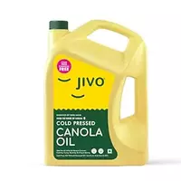 Fresh- JIVO Canola Cold Pressed Edible Oil - 5 Litres {Once/Account}[MRP Error] (Location Specific)