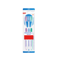 Sensodyne Sensitive Soft Toothbrush (Pack of 2  × 3 pcs each = 6 pcs)
