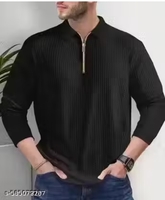 KAJARU Mymuni Men's Stylish Full Sleeve Polo Neck T-Shirt for Casual Wear