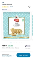 Lal KAJU KATLI 200g @ 85
