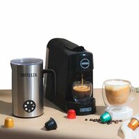COFFEEZA Finero Next Pod Coffee Machine with New Milk Frother Pro (Combo) - 20 Bar