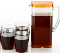 MACARIZE 2000 ml Unbreakable Plastic Jug Capacity: 2 L Number of Glasses: 4 - Min Qty 2