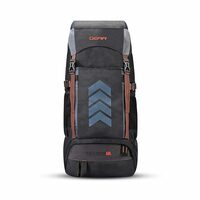 Gear Triumph 50L Extra Large Water Resistant Rucksack/Travel bag/For Men & Women(Grey - Black)