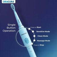 Zepto Loot Deal || Oracura Sb200 Sonic Lite Rechargeable Electric Toothbrush Blue at 90% off