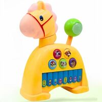 Storio Musical Light & Sound Horse Piano with 5 Modes of Animal Sound (Colour May Vary)| Soothing Melodies| Interactive Modes| Spinning Wheel| Ideal Gifting Option