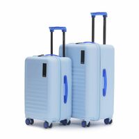 MOKOBARA - The Aisle Trunk 8 Spinner Wheel Suitcase Luggages (Stardust, Set of 2) Brown,50 cm ,60.25 Cm