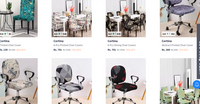Cortina printed chair covers upto 85 percent off