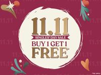 The Body Shop 11.11 Sale - Buy 1 Get 1 Free