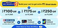 Flipkart kilos - Get Rs. 200 discount on min order Rs. 2500 with HDFC Credit Cards+ extra apply coupons (buy more save more) + Re. 1 steal deals
