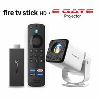 Amazon Fire TV Stick HD and E GATE Atom 3X Projector Combo