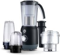 MasterChef MJ 04 400 W Juicer Mixer Grinder  (Power Blender | 4 Jars | with Chopper | Black)
