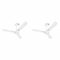 Havells 1200mm Ambrose ES Ceiling Fan | Premium Matt Finish, Decorative Fan, Elegant Looks, High Air Delivery (Pack of 2, Chrome)