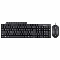 ZEBRONICS JUDWAA 555 USB Multimedia Keyboard & Mouse Combo, 114 Keys, 9 Dedicated Hotkeys, Slim Design, Plug & Play, ¹ Rupee Key, Compatible with PC & Laptop