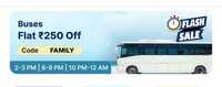 Flipkart Bus Flat 250/- off