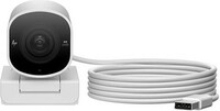 HP 960 4K STR Webcam 2160 HD Webcam with Built-In Microphone with Night Vision USB Connectivity (White)
