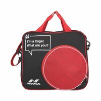 Nivia Game Bag, Ball Bag,PVC Coated mesh, Water Resistant Lightweighted Fabric, Highly Durable, 100% Polyester, Adjustable Strap(Black, RED),Capacity-21 litres