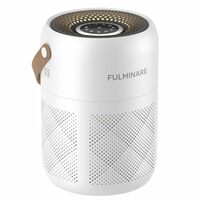 FULMINARE Air Purifiers for Bedroom, H13 True HEPA Air Purifiers, Quiet Small Air Filters, with Timer Sleep Mode Speeds Control Night Light, for Pets, Office, Living Room (White)