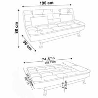 AMATA Eagle Solid Wood 3 Seater Sofa Cum Bed Green Suede Velvet Fabric with Two Cushions + Bank offer 