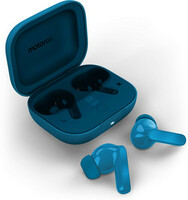 MOTOROLA Moto Buds Bass |Hi-Res Audio & LDAC | 12.4mm drivers |50dB True ANC | 6 Mic Bluetooth  (Blue, True Wireless)