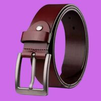 Men Brown Artificial Leather Belt