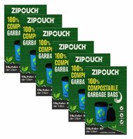 Compostable Garbage Covers Medium Size 19x21 Inches | 75 Bags (5 Packs of 15) | Dustbin Covers, Bin Bag, Garbage Bag Medium Size, Trash Bags, Eco Friendly Waste Bags