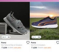 Flat 70% Off On Puma Shoes.