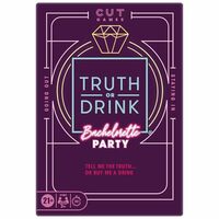 Hasbro Gaming Truth or Drink: Bachelorette Party Edition | 108 Revealing and Hilarious Questions | Ages 21+ | 2+ Players | 30 Mins