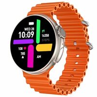 Fire-Boltt Asteroid 36.32mm (1.43 inch) Super AMOLED Display Smart Watch, One Tap Bluetooth Calling, 466 * 466 px Resolution, 123 Sports Modes, in-Built Voice Assistance, 350mAh Large Battery (Orange)