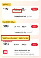 Vodafone (Vi) Prepaid Recharge - ₹100 off via Vi App