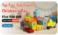 JioMart: Children's day special: Rs 50 of  on toys above Rs 249