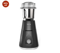 Lifelong Uno LX 350 Watt Mixer Grinder, 1 Jar | ABS Body, Stainless Steel Blade (1 Year Warranty, Grey) 