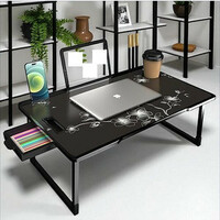 hevenq Wood Portable Laptop Table  (Finish Color - black, DIY(Do-It-Yourself))