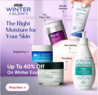 Nykaa Winter Glow - Up to 40% Off on Personal Care 