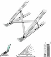 Take a look at this Bitline Import Export Aluminum Alloy Adjustable, Portable, Foldable, Ergonomic, Tablet 6 Angles Adjustable Aluminum Ergonomic Foldable Tabletop Laptop/Desktop Riser Laptop Stand on Flipkart