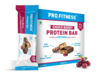 Fresh - PRO.FITNESS Choco Berry Protein Bars | 11g Protein |  (34g x Pack of 6) (location specific)