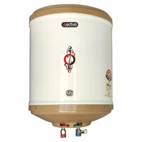 ACTIVA 10L Storage Geyser | 3kW | BEE 5-Star Rating | Full ABS Shock-Proof Body | HD ISI Heating Element | Ivory | Free Installation Kit | Adjustable Thermostat | 2-Year Warranty