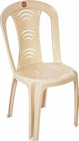 Cello Arc Chair Set of 1, Marble Beige | Unbreakable, Durable & Strong | Blended PP Material, Easy to Clean | Plastic Chair for Living Room, Office & Outdoor | 3 Years Warranty - Manufacturing Defects