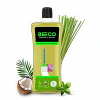 Beco Natural Disinfectant Surface & Floor Cleaning Liquid | 1L Bottle | Non Toxic Germ Kill Formula | Lemongrass & Basil Freshness | Safer Than Phenyl | Kids Safe & Pet Friendly Floor Cleaner Liquid