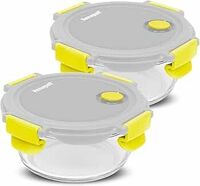 Home Puff Borosilicate Glass Lunch Box Set of 2 x 420 ml at ₹469 on Amazon Use Coupon