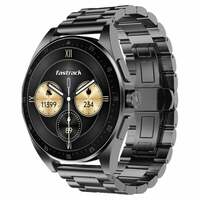 Fastrack Radiant FX1 Luxury Metal Smartwatch with 3.6 cm AMOLED Display, SingleSync BT Calling, Functional Crown