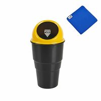 Car Dust bin with microfiber cloth
