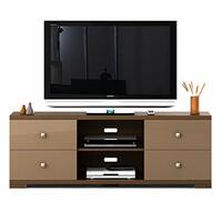 SPACEWOOD Wall Unit | GLX 150 | 3 Year Warranty |Wall Unit Freestanding, TV Unit | Medium Size | Engineered Wood |Modern Design| Walnut Bronze